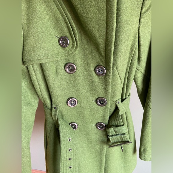 Miss Sixty Green Wool Peacoat size S - Picture 3 of 12
